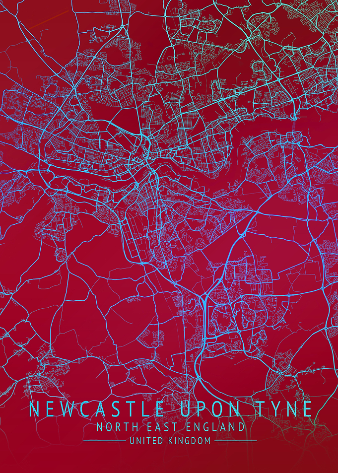 Newcastle Upon Tyne Map