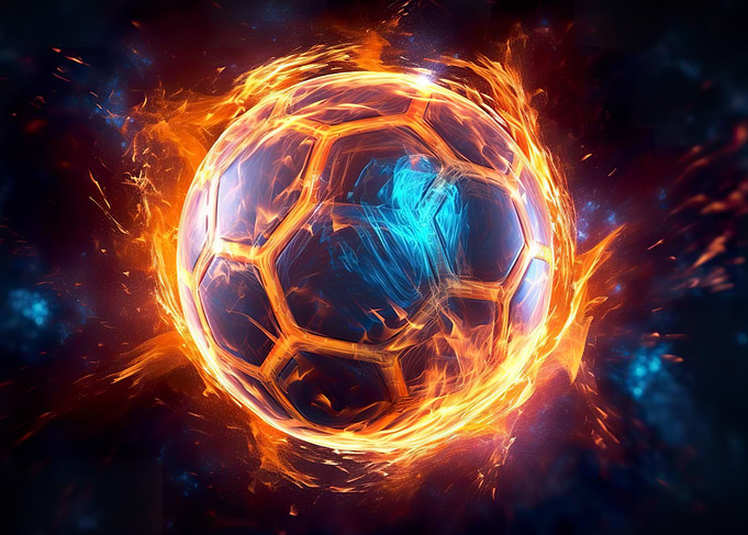 Glowing Soccer Ball