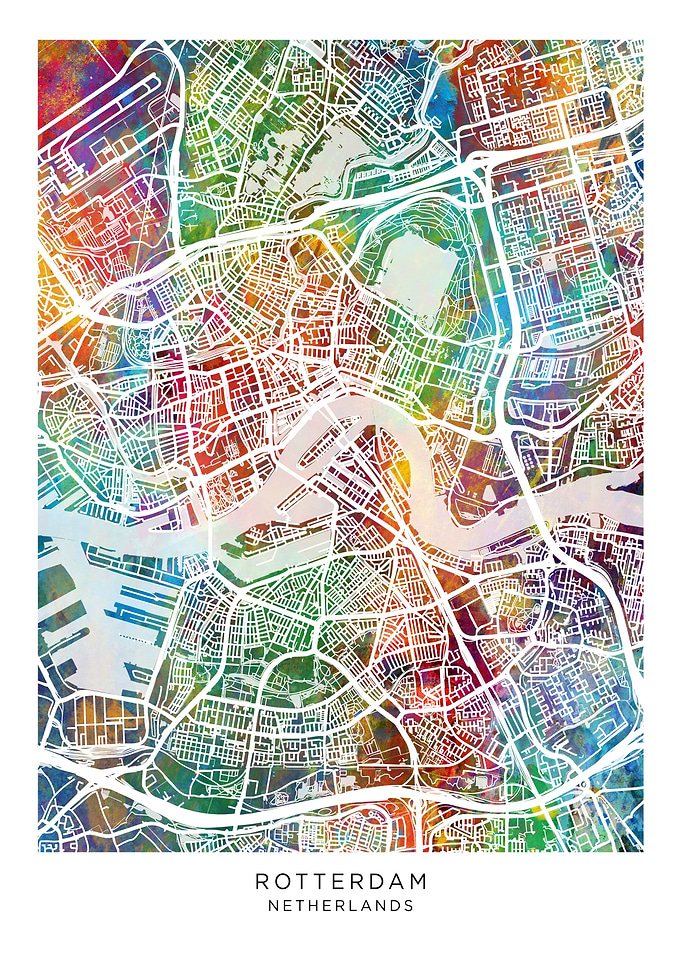 Rotterdam Netherlands Map