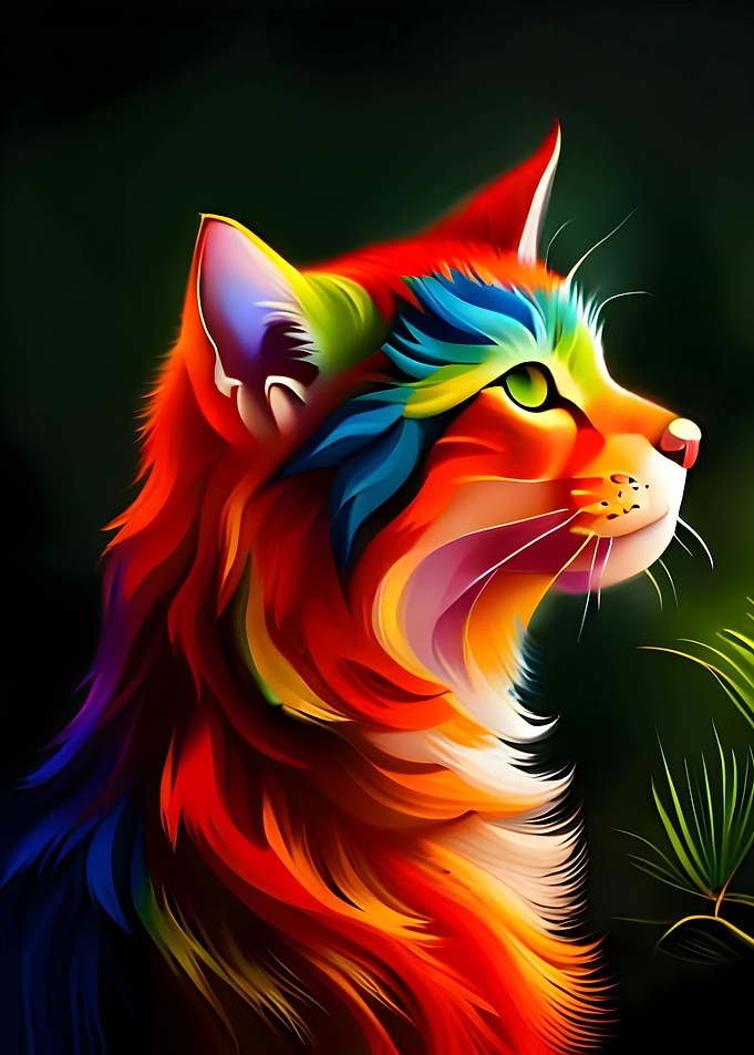 A Cat Lover Color Delight
