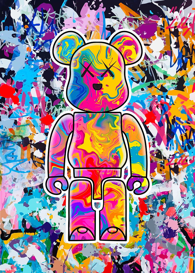 Graffiti Bear brick