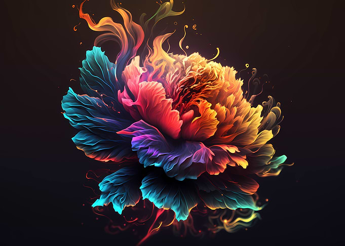 Flower watercolor art