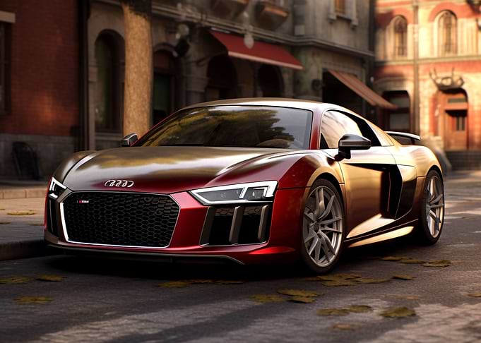 Audi r8 sportcar