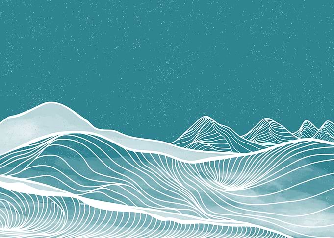 Natural abstract mountain