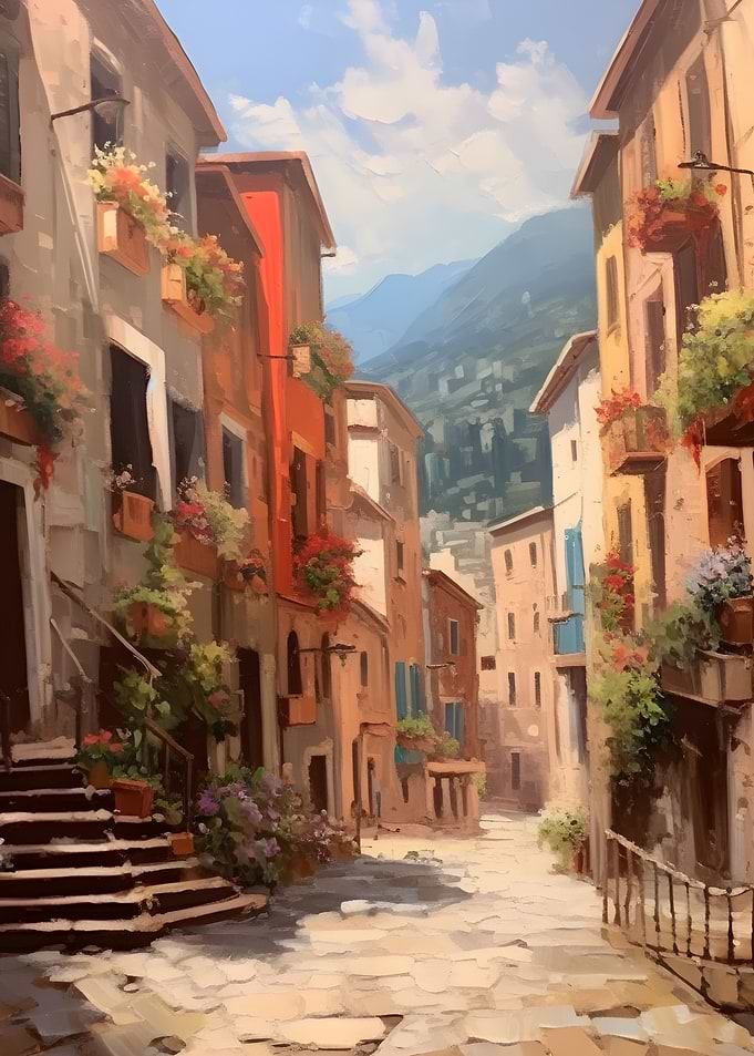 Italy oil painting