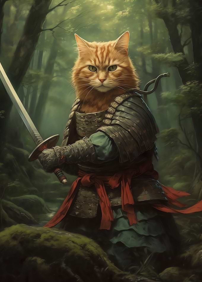Samurai Cat Japanese