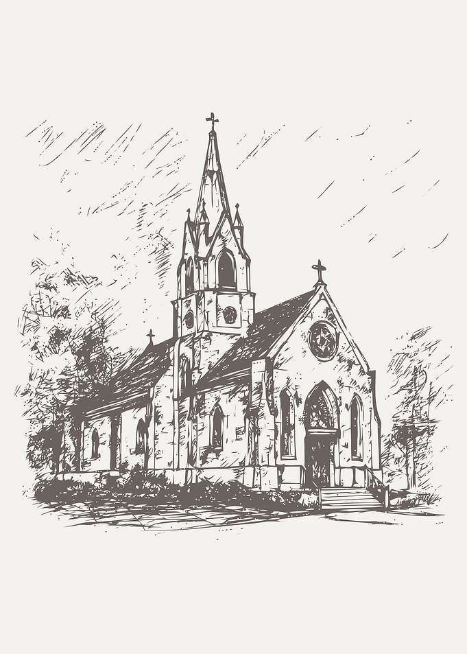 Sketch of church
