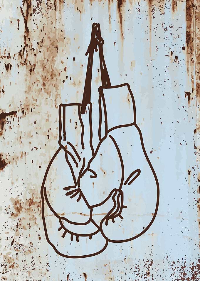 boxing gloves retro