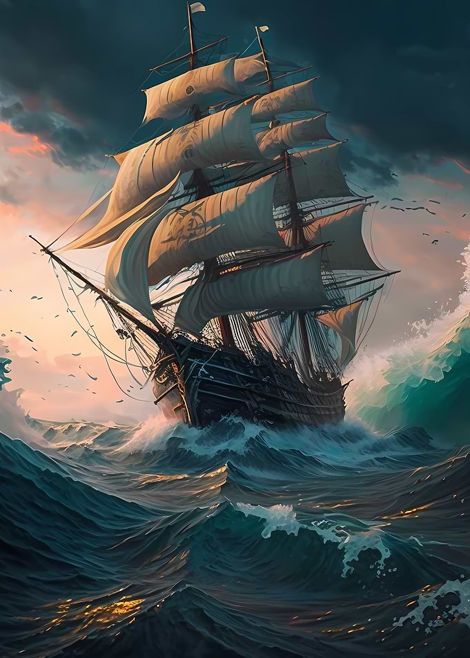 In the sea