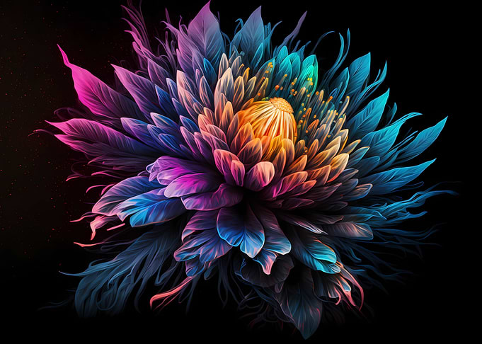 Flower watercolor art