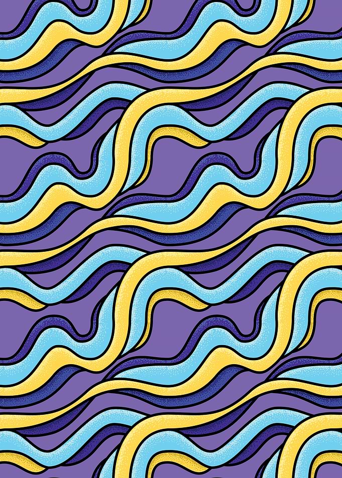 Colorful Waves Groovy Fun