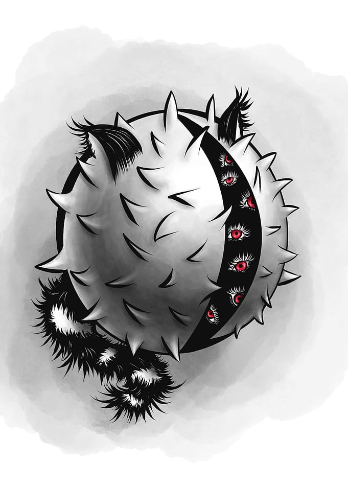 Cat Eye Monster Horror