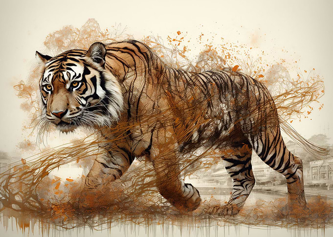 Tiger Spirit Nature Art