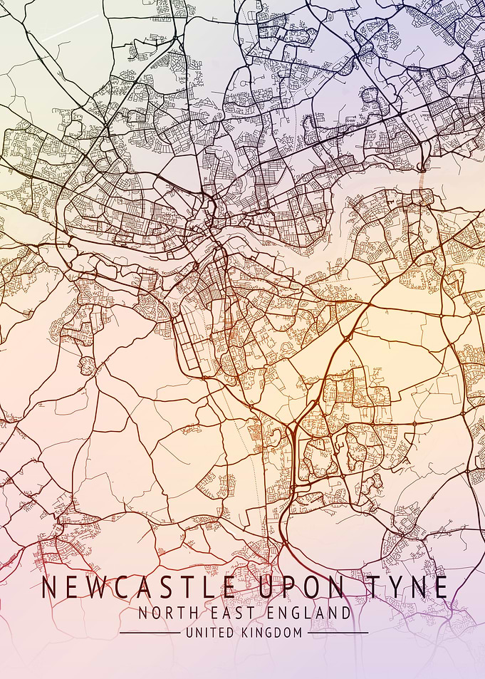 Newcastle Upon Tyne Map