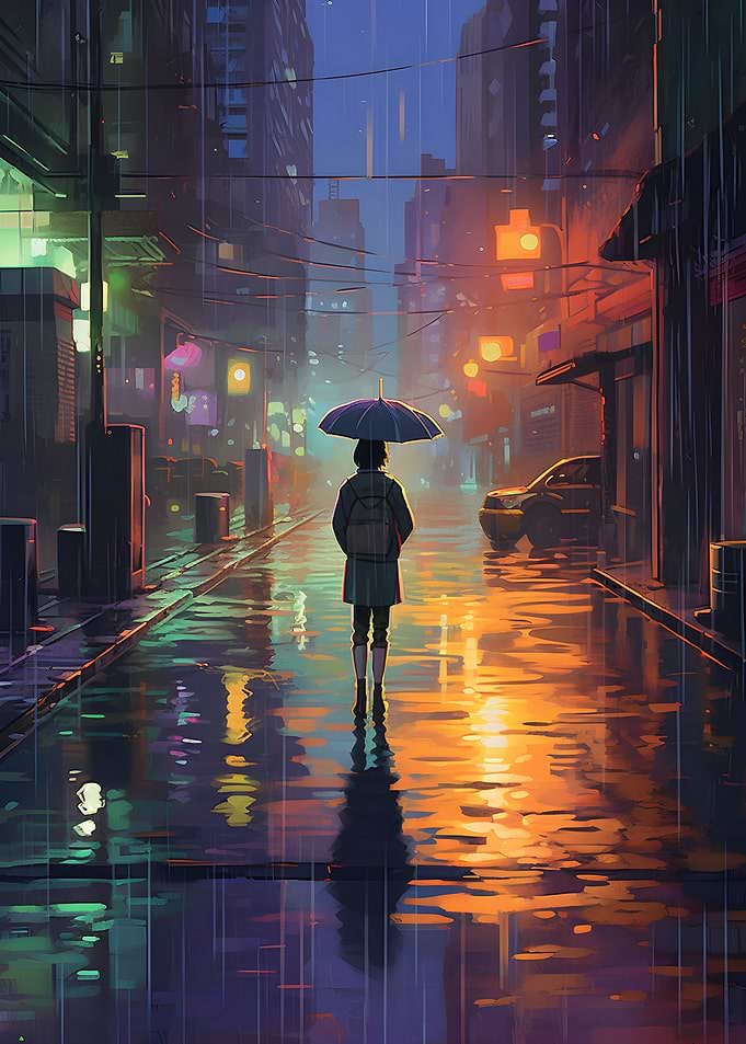 Rain City Pixel 16bit Art