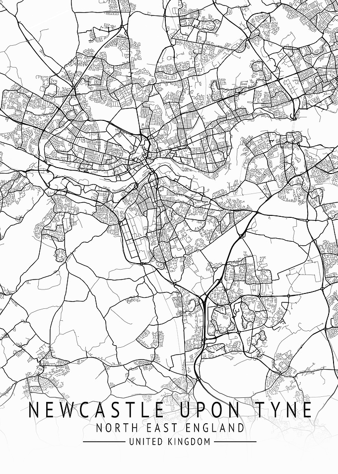 Newcastle Upon Tyne Map