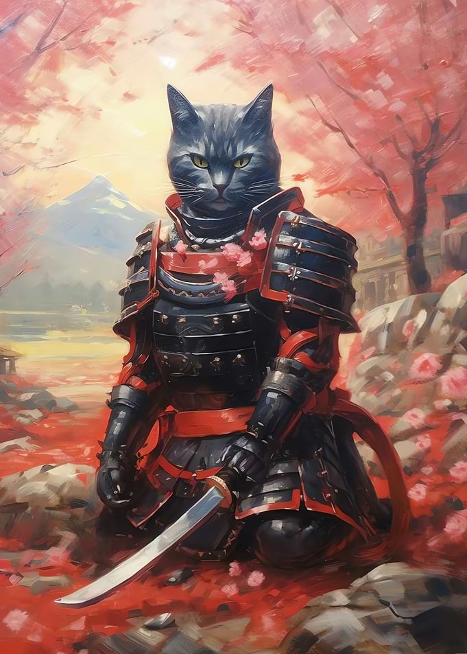 Samurai Cat Japanese