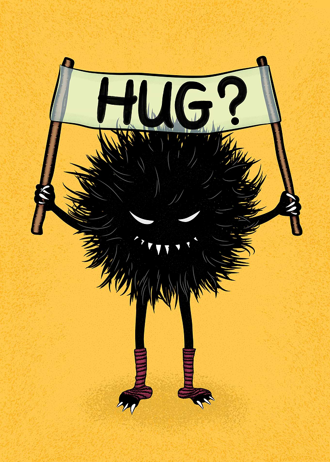 Creepy Cute Monster Hug