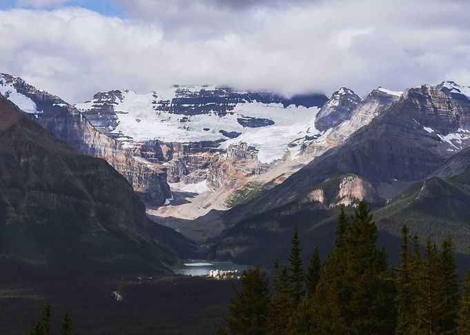 Lake Louise from far away