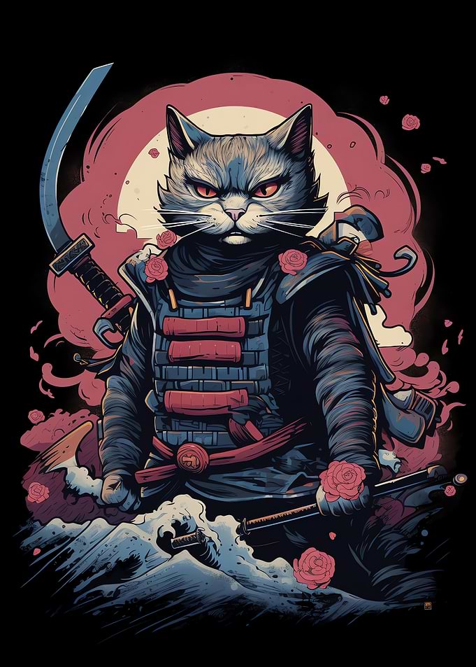 Samurai Cat Japanese