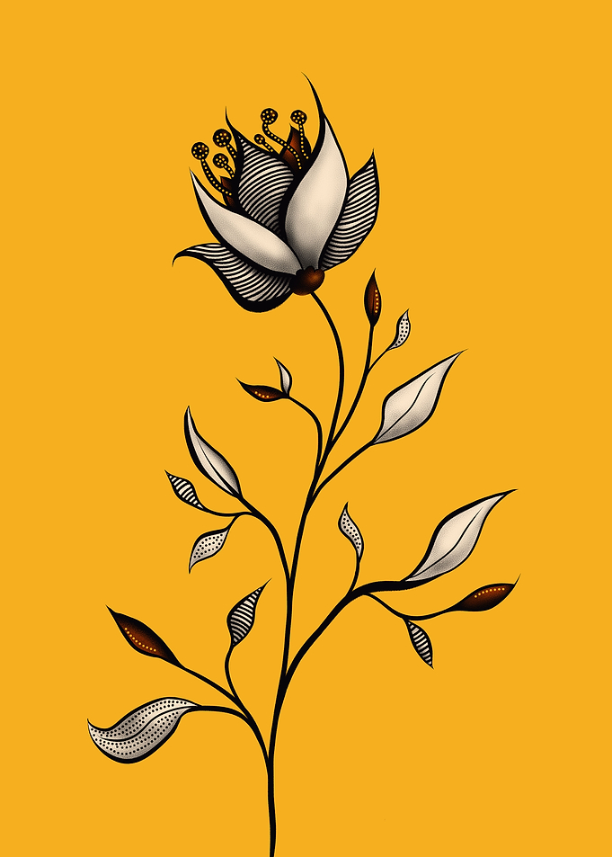 Minimalist Flower Abstract
