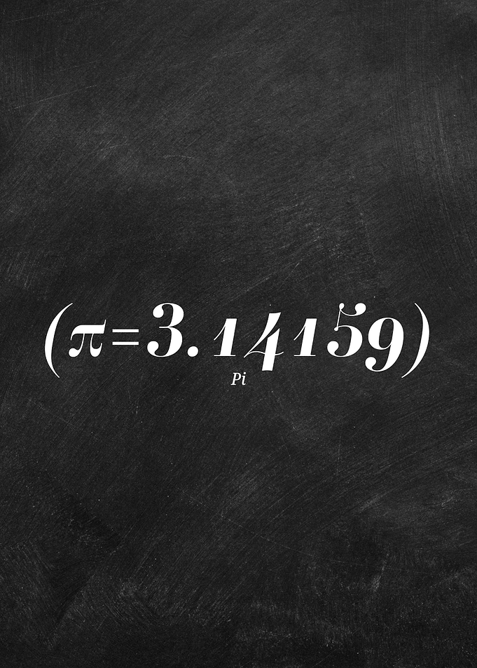 Pi Day Research Text Art