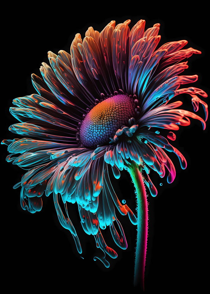 Flower watercolor art