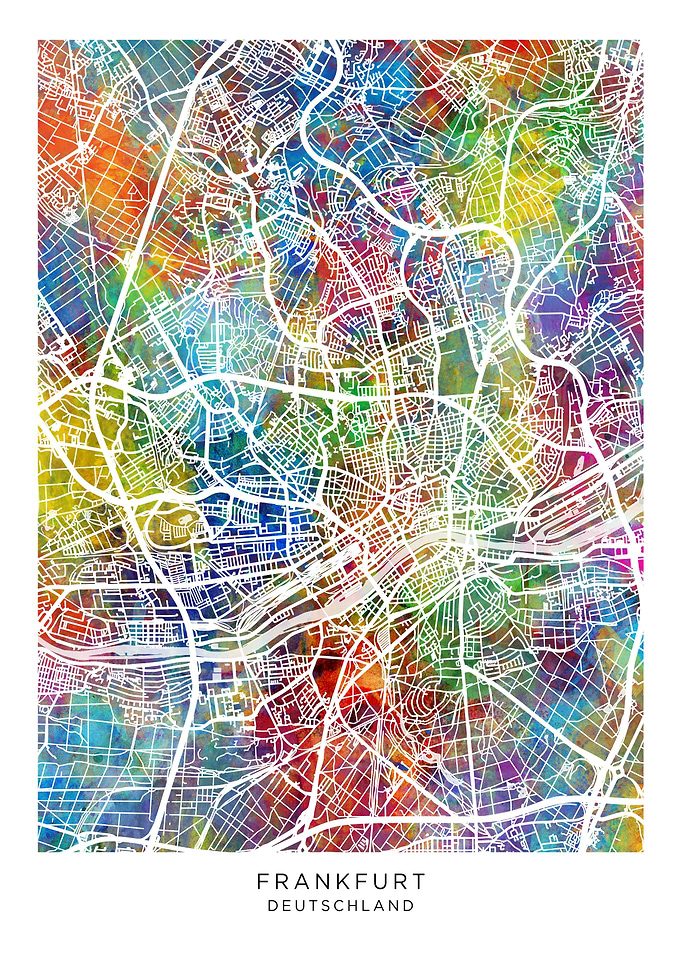 Frankfurt Germany Map