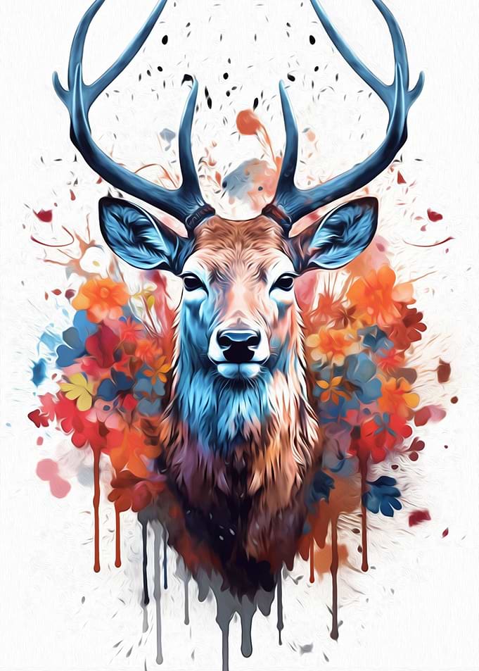 Deer Watercolor