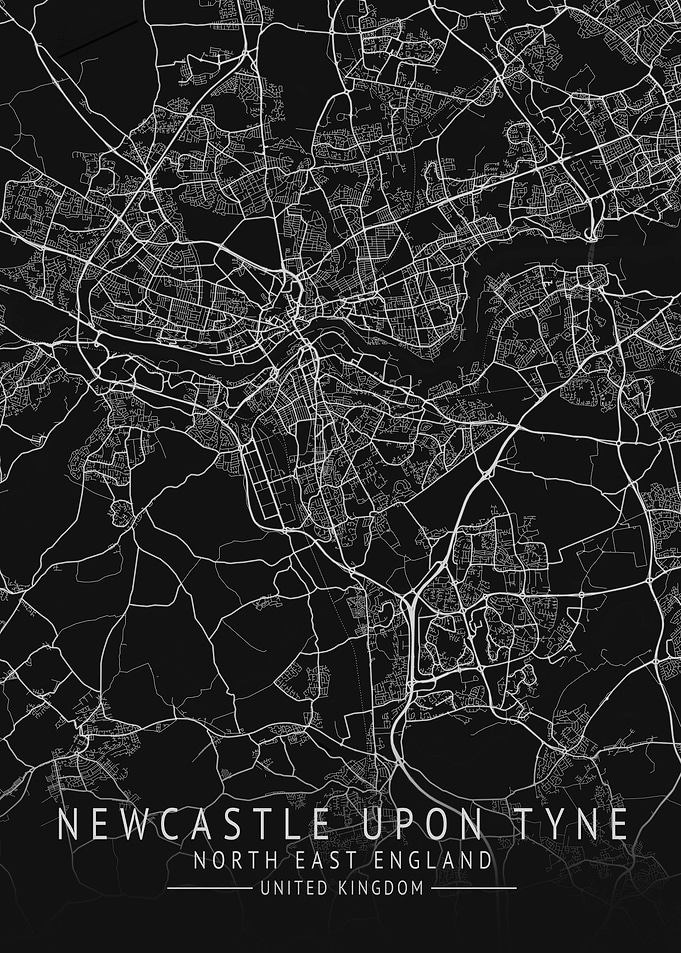 Newcastle Upon Tyne Map