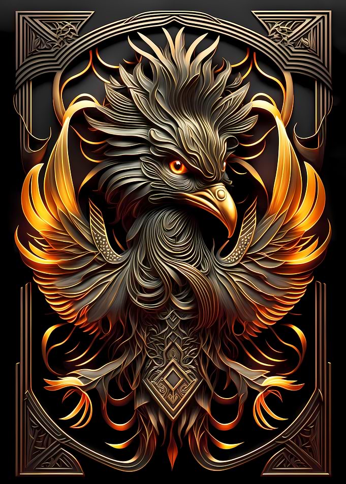 Flame Golden Phoenix