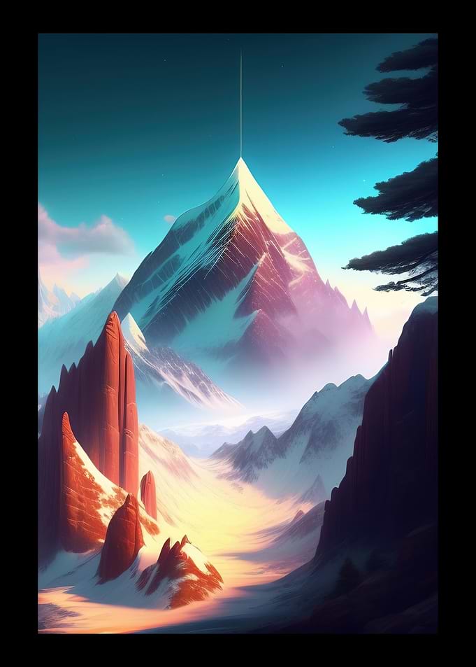 Snowy Mountain Terrain
