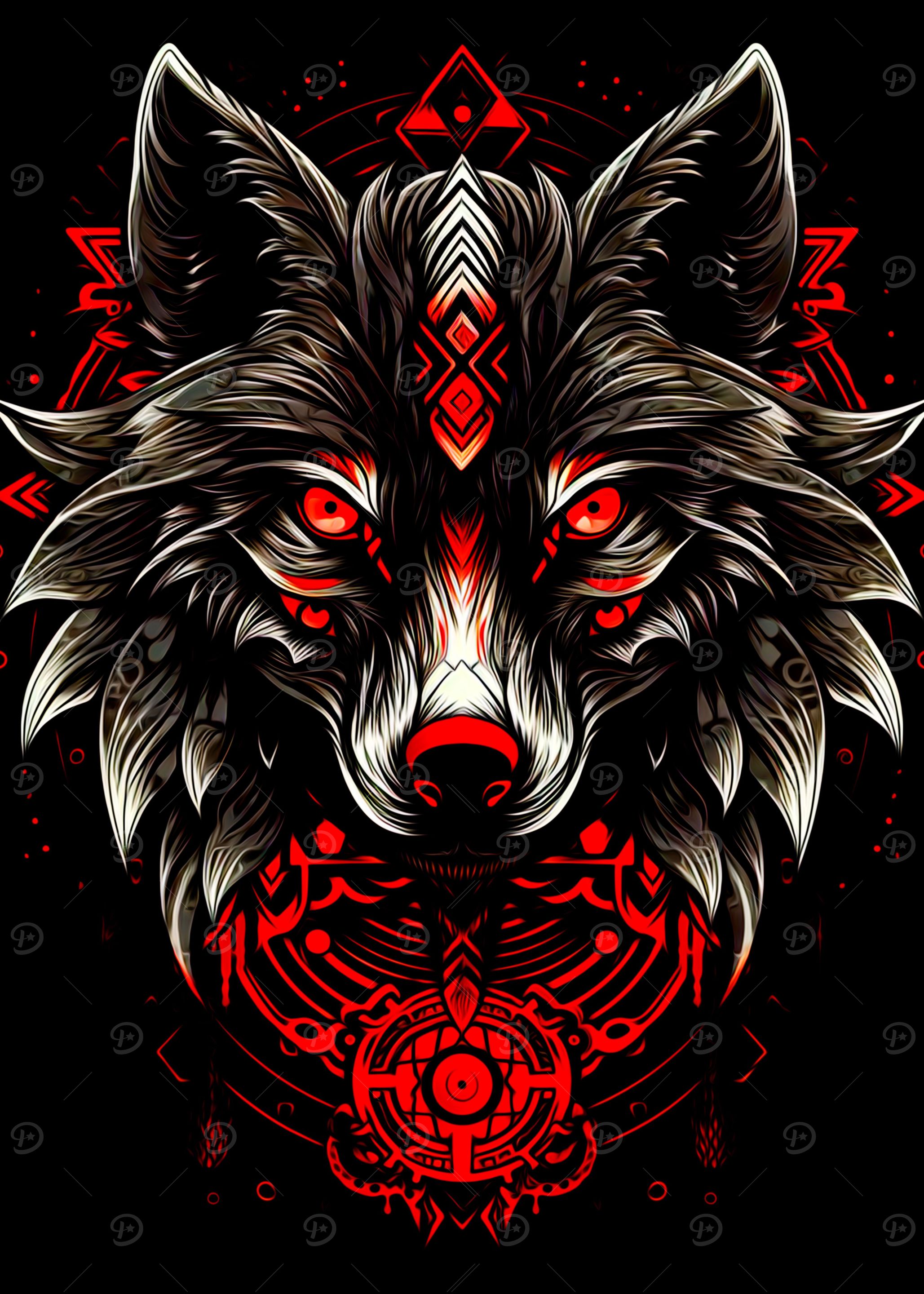 Colorful Wolf