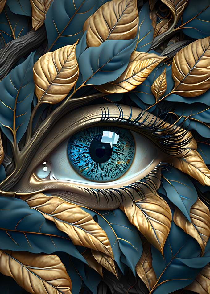 Minimal art with eye