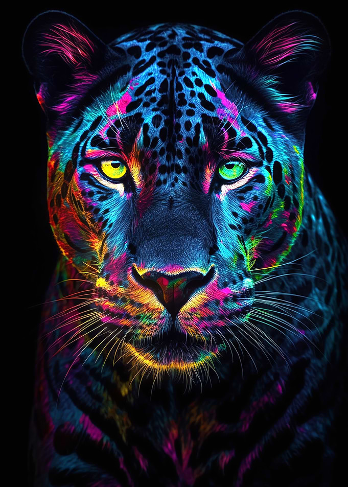 Colorful Animal Panther
