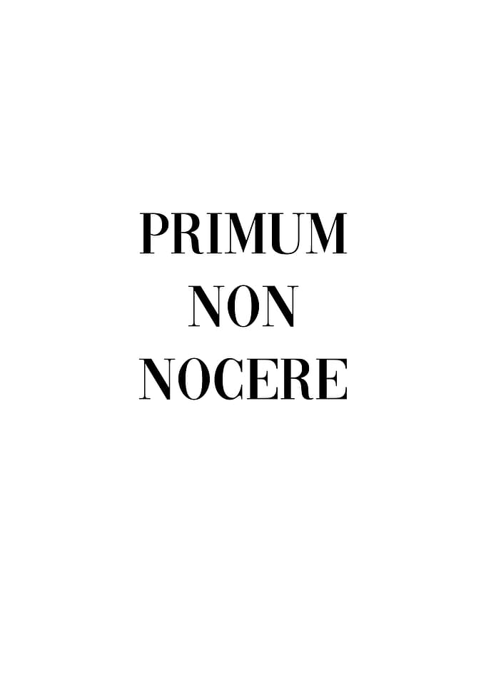 Primum Non Nocere Latin