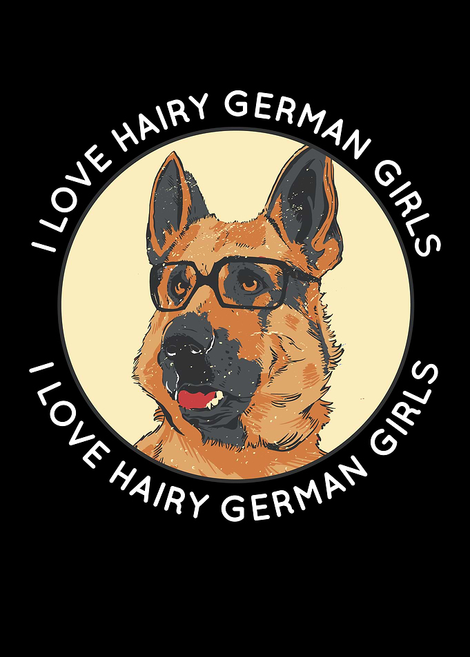 Funny German Shepherd Dog