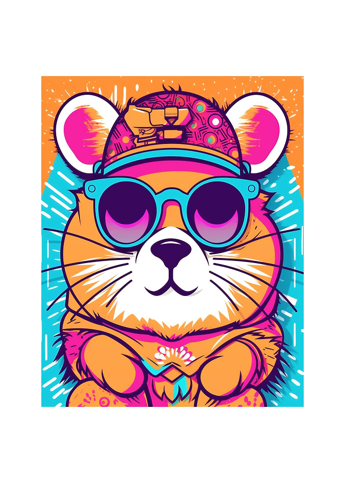 Hamster Wearing Sunglasses