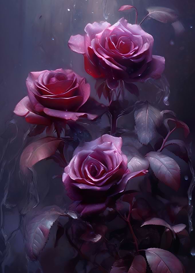 Mourning Red Roses