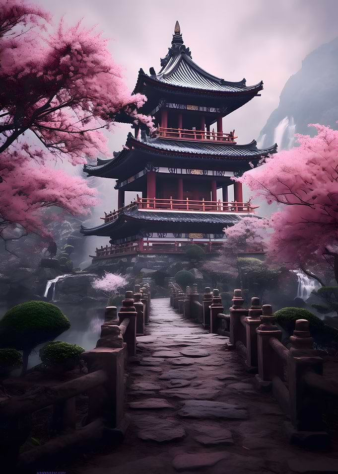 Cherry Blossom Temple