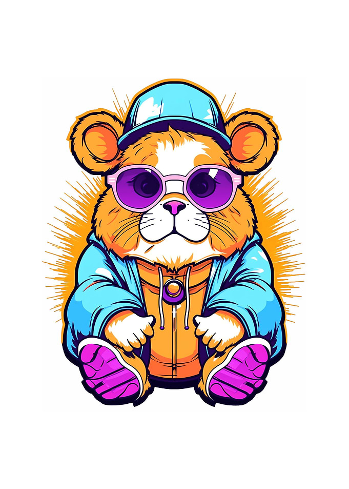 Hamster Wearing Sunglasses