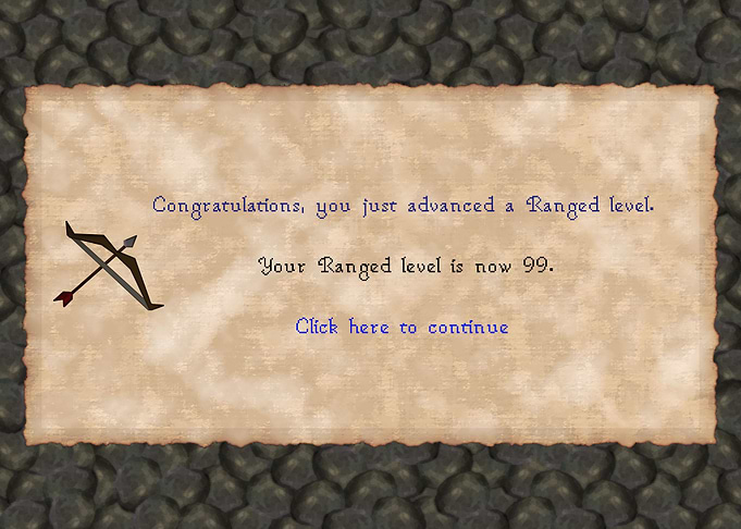 Runescape LVL 99 Ranged