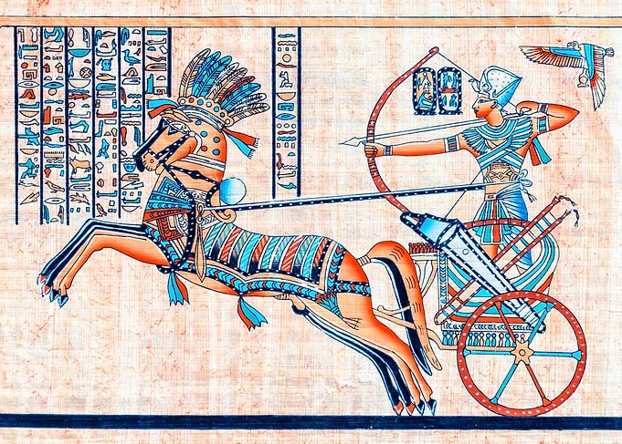 Pharaoh on his chariot