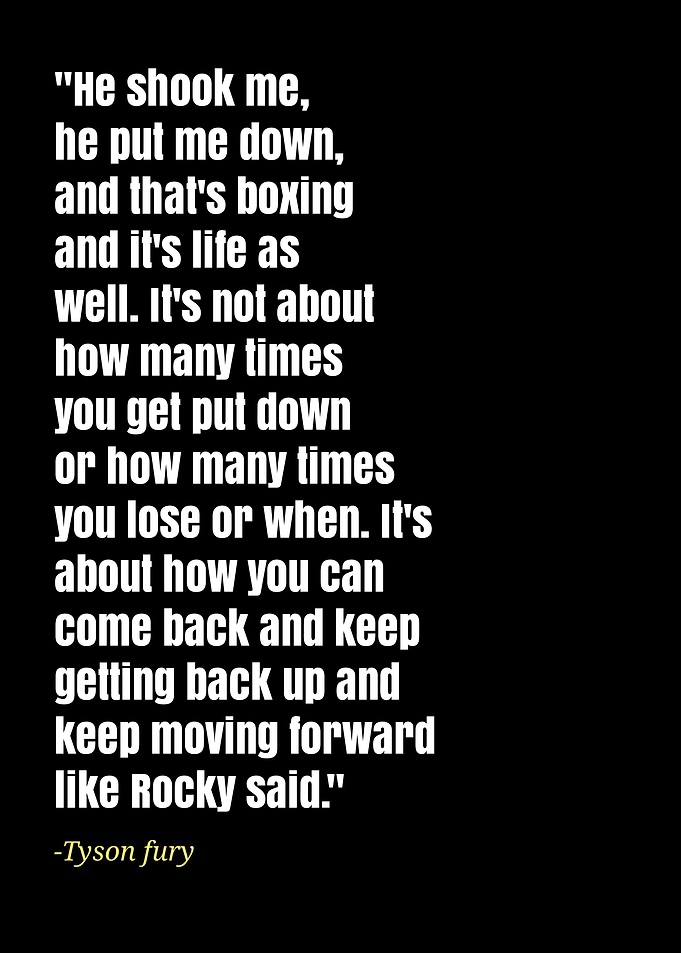 Tyson fury quotes