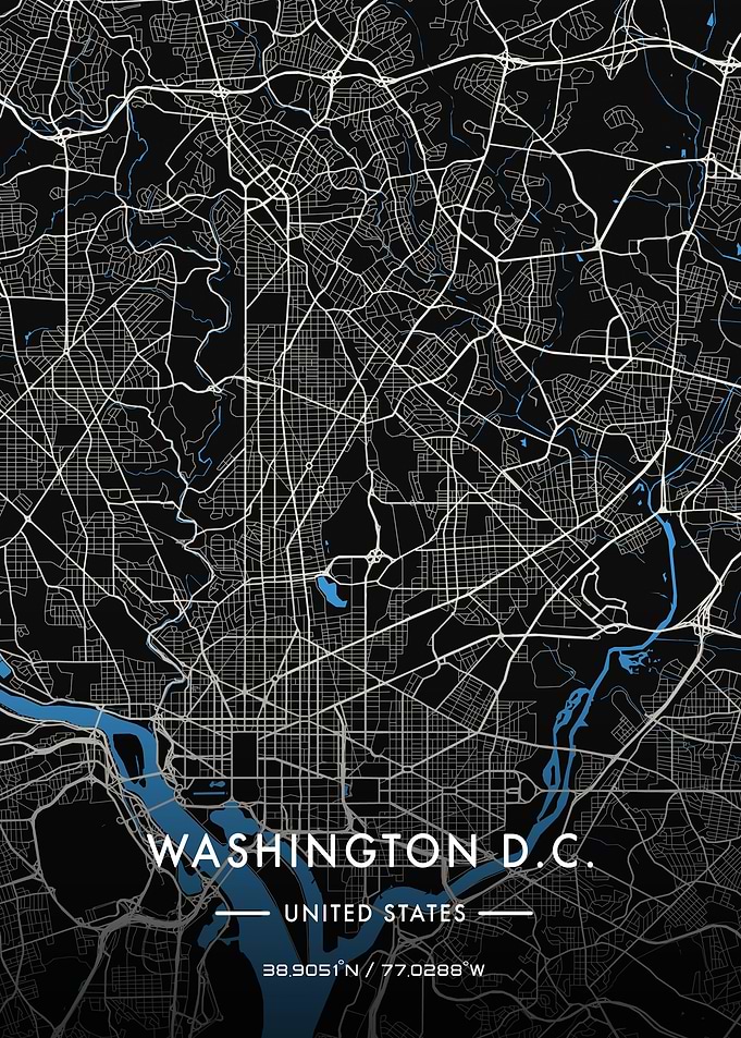 Washington dc street map