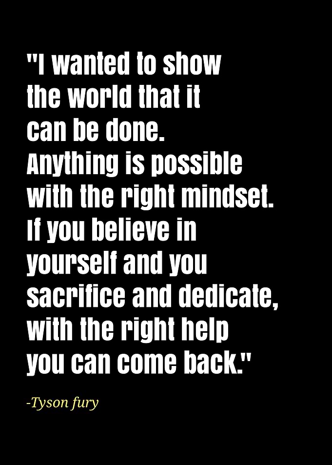 Tyson fury quotes