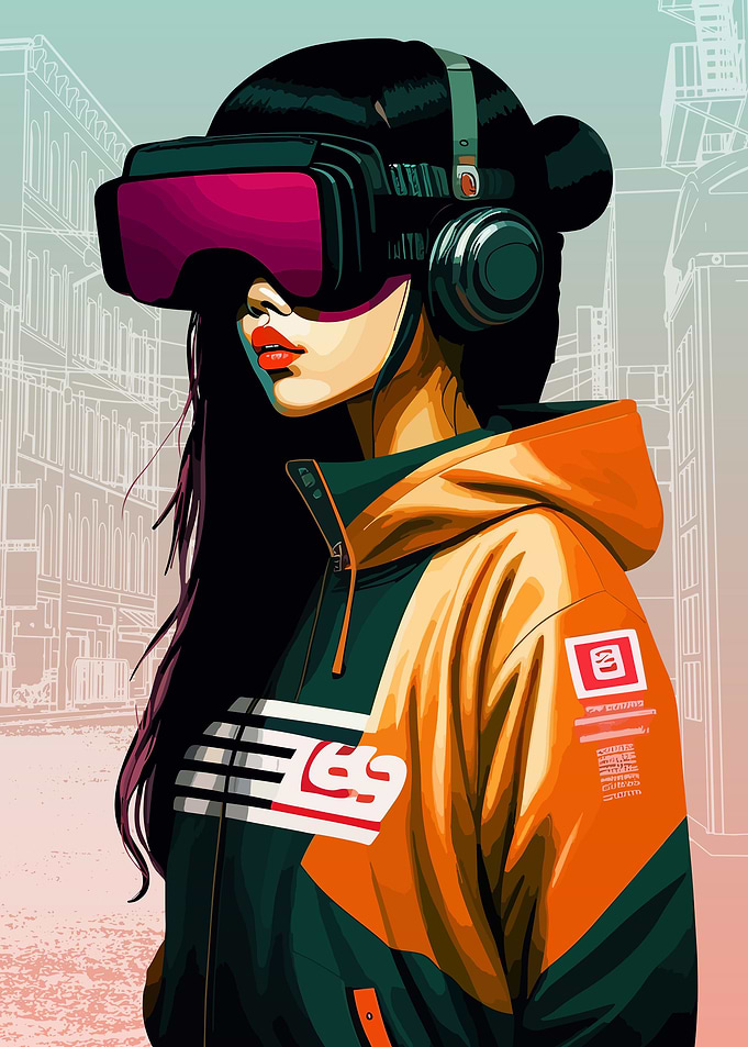 Anime Cyberpunk Girl