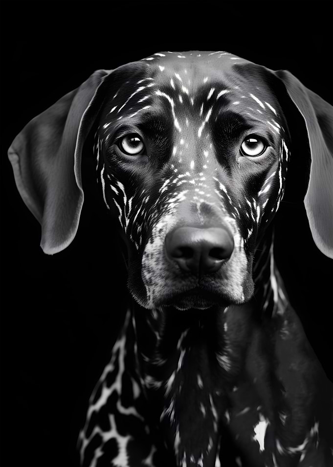 Black And White Spot Dog
