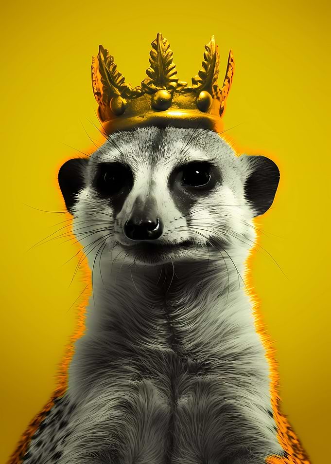 Meerkat With Crown
