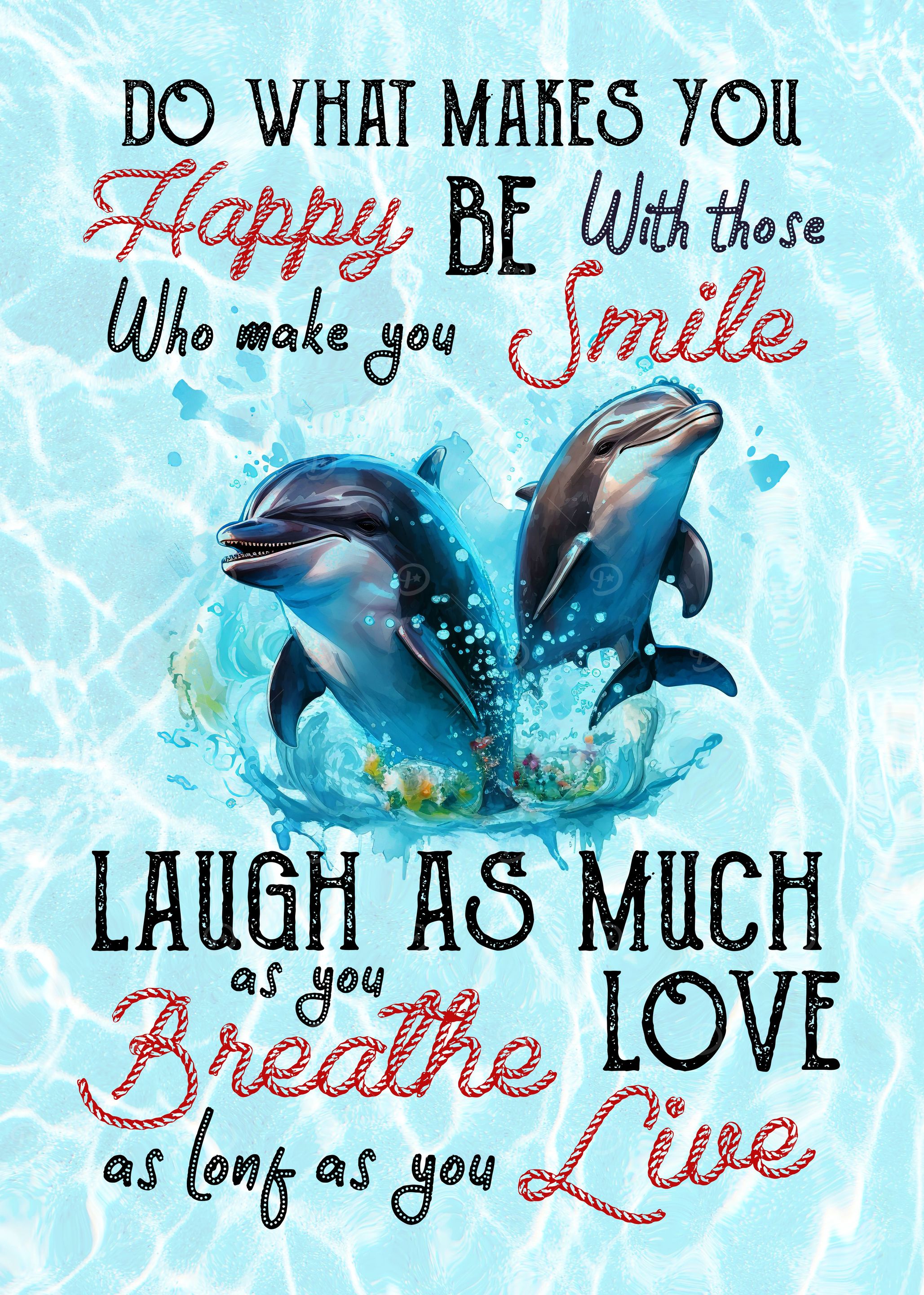 Dolphin Ocean Happy Smile